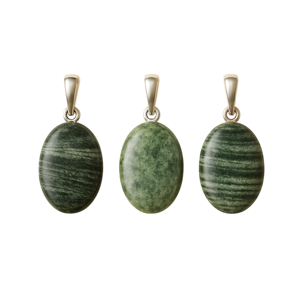 Pingente Serpentina Oval em Prata 925