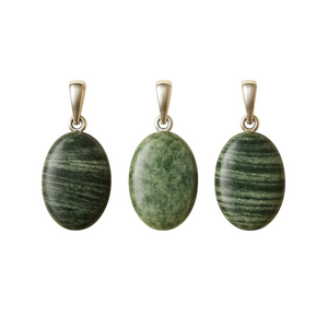 Pingente Serpentina Oval em Prata 925