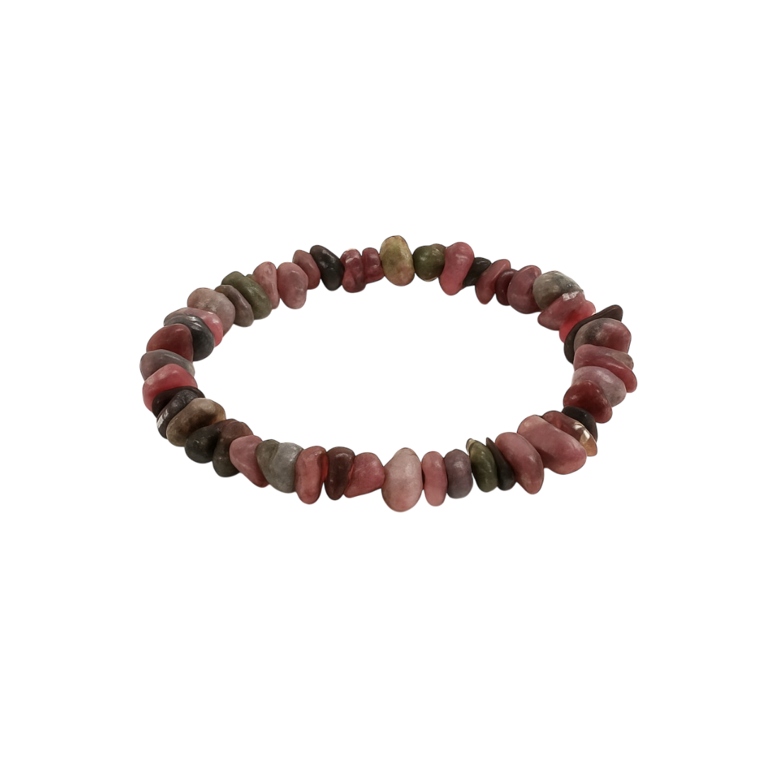 Pulseira Chip de Turmalina Multicolor